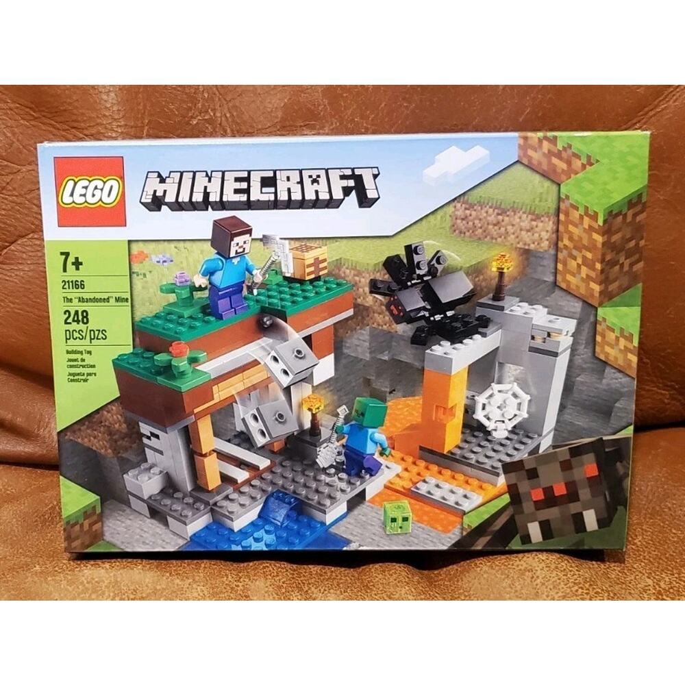 248 Piece Lego Minecraft 21166 The Abandoned Mine Building Block Set Sealed